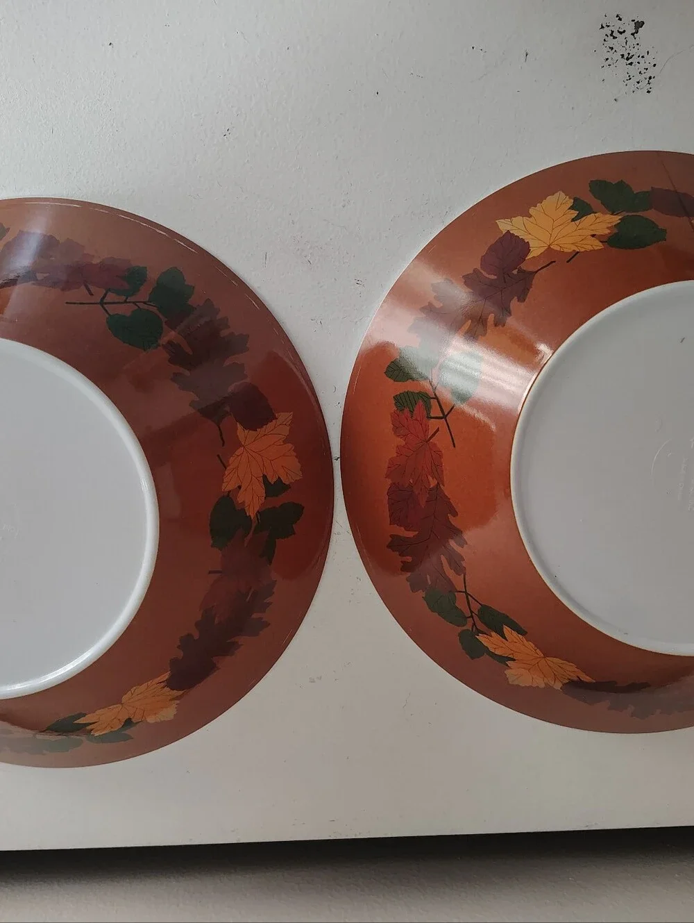 Essex Melamine Fall Autumn Leaves Serving Platter 2 Bowls 3 Pc Set
